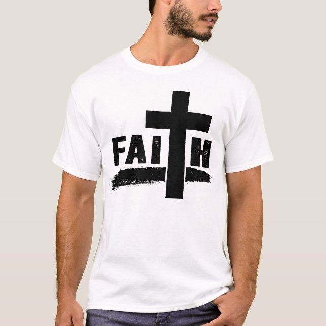 Camiseta Christian Faith Christianity Cross Design (Frente)