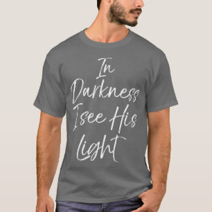 Camiseta Christian Faith Cita Esperança Presente na Escuri