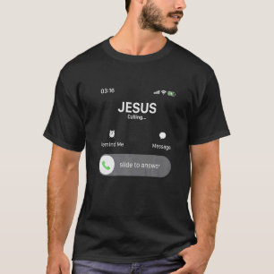 Camiseta Christian Faith Jesus Está Chamando O Cheio Do Nat