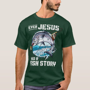 Camiseta Christian Fish Story Jesus Cristo