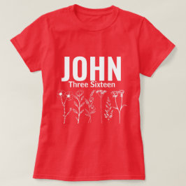 Camiseta Christian Floral John Three Sixteen (3:16)