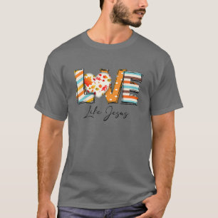 Camiseta Christian Gift Cheetah Leopard Amor Como Jesus Tha