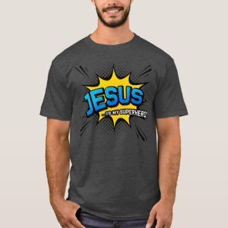 Camiseta Christian Gift Jesus é o meu super-herói!