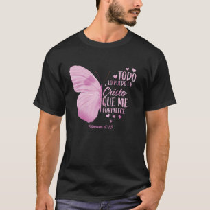 Camiseta Christian Gift Women Religião Espanhola Verse Sayi