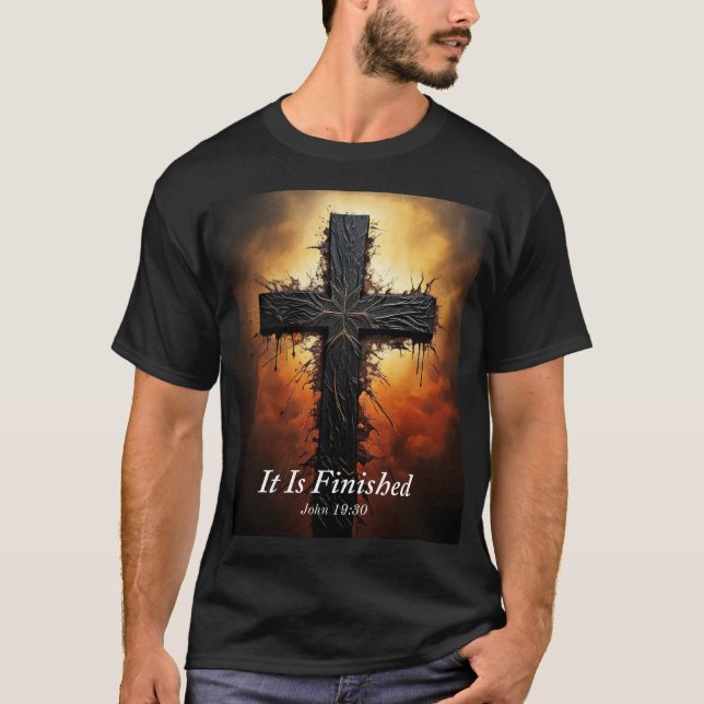 Camiseta Christian Good Friday, Está Terminado. (Frente)