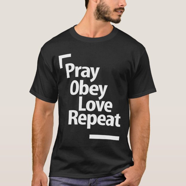 Camiseta Christian Gospel e Frase Bíblia para nosso Senhor  (Frente)