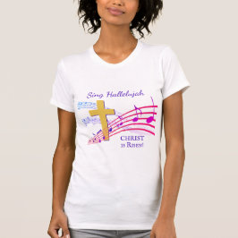 Camiseta Christian HALLELUJAH CRISTO RISEN Páscoa