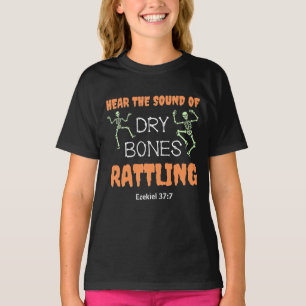 Camiseta Christian Halloween DRY BONES RATTLING Kids