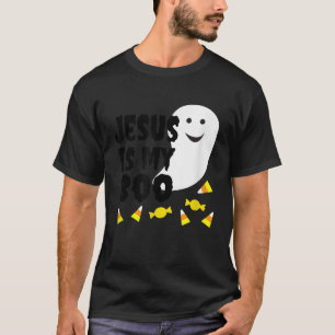Camiseta Christian Halloween Shirt Jesus É Meu Boo Bonito T