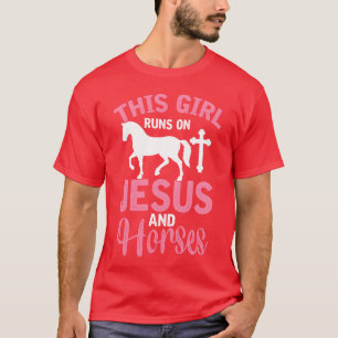 Camiseta Christian Hors Girlhis Girl Corre Em Jesus E Gif