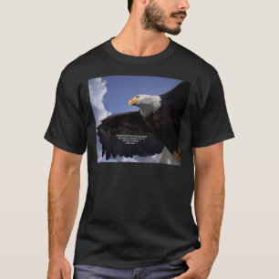 Camiseta Christian Isaiah 4031 Montado Com Asas Como Águia