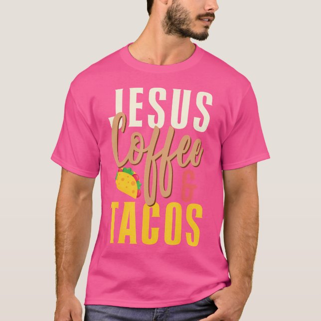 Camiseta Christian Jesus Coffee Tacos (Frente)