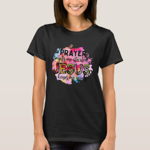Camiseta Christian Jesus Keeps Me Going Watercolor Bible Re