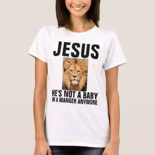 Camiseta Christian JESUS (LION) JÁ NÃO É UM BEBÊ