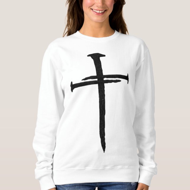 Camiseta Christian Jesus Nail Cross (Frente)