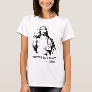 Camiseta Christian Jesus Religião Eu Nunca Disse Que