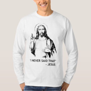 Camiseta Christian Jesus Religião Eu Nunca Disse Que