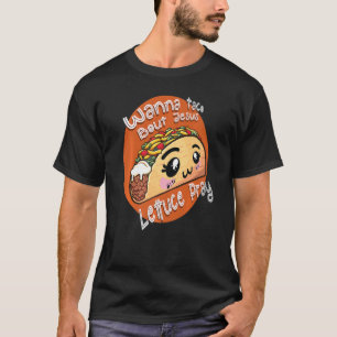 Camiseta Christian Mark Wanna Taco Sobre Jesus Lettuz Rezar