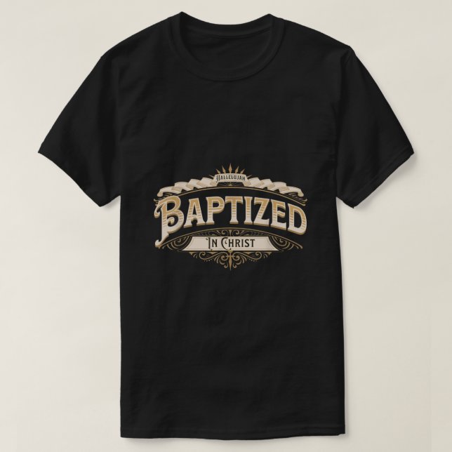 Camiseta Christian Men Baptism BAPTIZEDINCHRIST (Frente do Design)