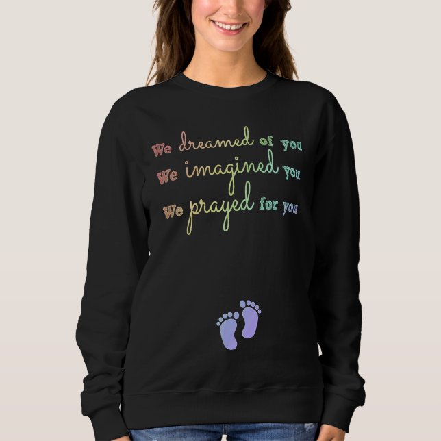 Camiseta Christian Mom Pregnancy Announcement Prayed For Yo (Frente)
