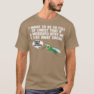 Camiseta Christian Mosquito Gag Piadas Religiosas Cristão