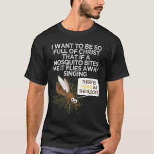 Camiseta Christian Mosquito Gag Piadas Religiosas Cristão