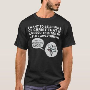 Camiseta Christian Mosquito Piada Cita Jesus Engraçado Reli