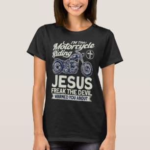 Camiseta Christian Motorcycle Biker - Motocicleta pilotando