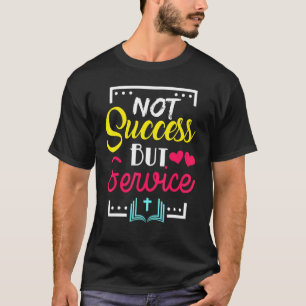 Camiseta Christian Não Sucesso, Mas Serviço Gráfico Cross B