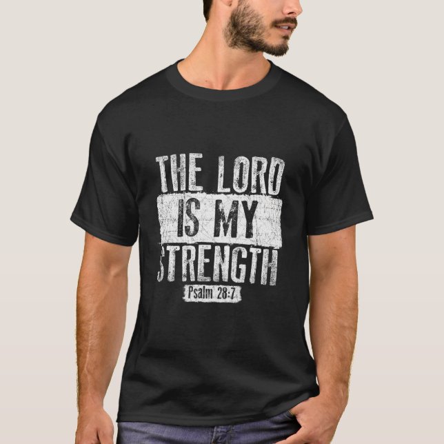 Camiseta Christian O Senhor É Minha Força (Frente)