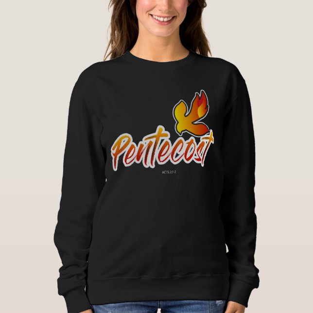 Camiseta Christian Pentecost Acts 2 Holy Spirit Flame Taile (Frente)