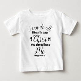 Camiseta Christian Philippians 4:13 Bíblia Verse