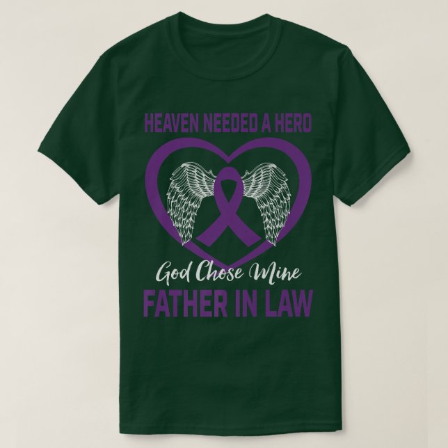 Camiseta Christian Purple Pancreatic Cancer Awareness Fathe (Frente do Design)