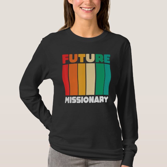 Camiseta Christian Religious Missionaries  Retro Future Mis (Frente)