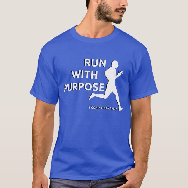 Camiseta Christian Run with Purpose Moderno T- (Frente)