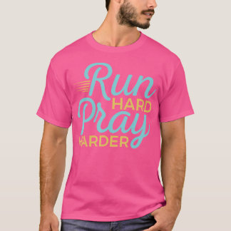Camiseta Christian Runner Run Duro Reze Mais Forte Religião