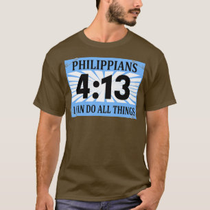 Camiseta Christian Runner Running Bib Philippians 413 I Can