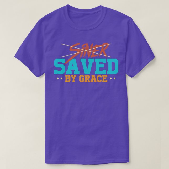 Camiseta Christian SALVO POR GRAÇA (Frente do Design)