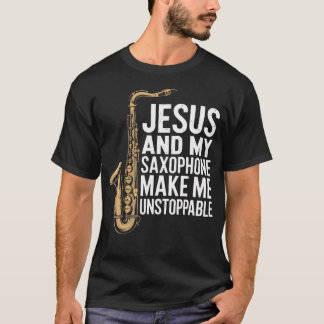 Camiseta Christian Sax Saxofonista Para Jazz