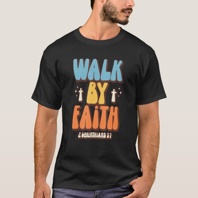 Camiseta Christian Sayings Jesus Cross Chest Faith Cross_5 (Frente)
