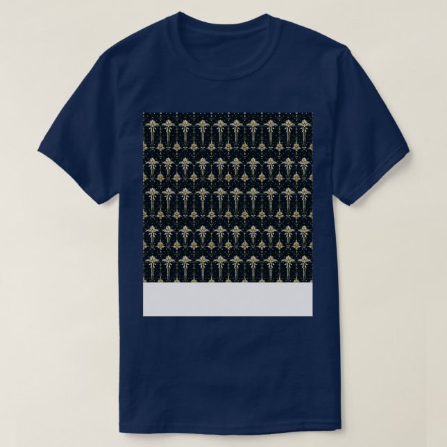 Camiseta Christian Seamless Pattern Religião Mosaica Evange (Frente do Design)