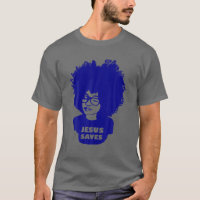 Christian Shiirt Jesus salva cabelo natural afro