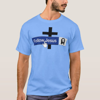 Camiseta Christian Siga Jesus Funny Faith Amigo de Jesus