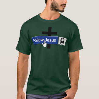 Camiseta Christian Siga Jesus Funny Faith Amigo de Jesus