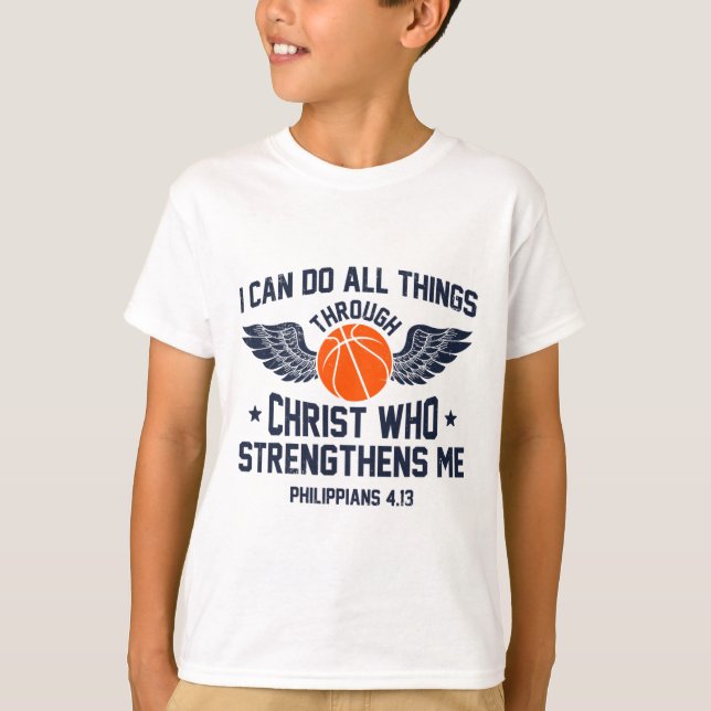 Camiseta Christian Sketll Presente Eu Posso Fazer Tudo Phil (Frente)