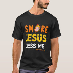 Camiseta Christian Smore Jesus Menos Eu Acampando Chocola