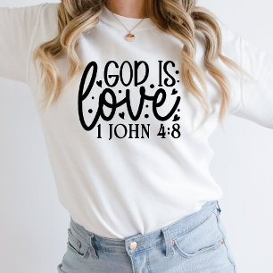 Camiseta Christian Sweatshirt for Women God is Love