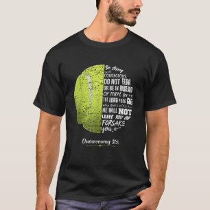 Camiseta Christian Tênis Deuteronomy 31 6 Bíblia Verse for