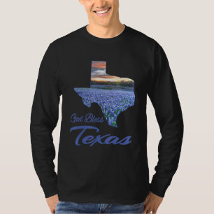 Camiseta Christian, Texas Bluebonnet State Pride, Deus aben