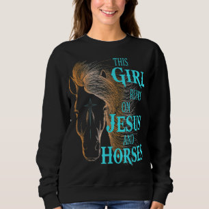 Camiseta Christian This GIRL CORRE NO JESUS & HORSES Equest